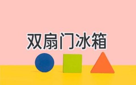 双开门冰箱：冷藏冷冻，全方位呵护你的食材