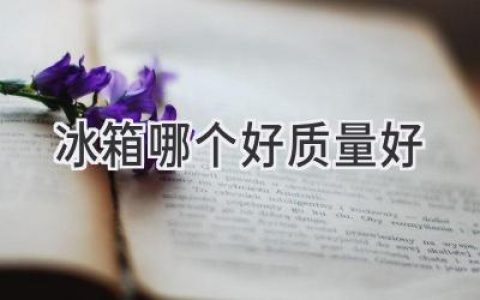 选择理想冰箱，这份指南助你轻松选购