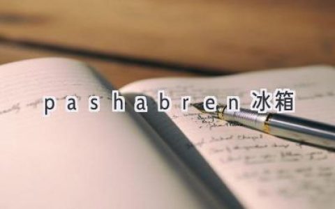 Pashabren 冰箱：值得信赖的冷藏解决方案