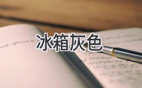 冰箱灰色：从冷酷到优雅，解锁你的家居风格