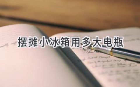 摆摊用的小冰箱，电瓶怎么选才合适？