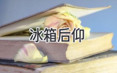 冰箱后仰：别慌，教你轻松解决！