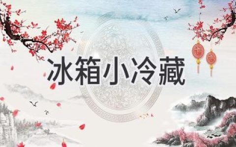 小空间也能拥有大容量！如何挑选最适合你的小型冷藏冰箱