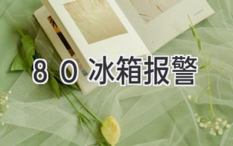 -80℃冰箱报警：常见原因及解决方法