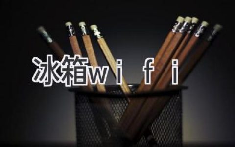 你的冰箱可以联网吗？探索冰箱 Wi-Fi 的秘密