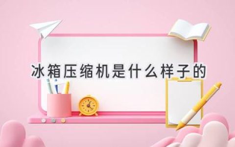 冰箱的心脏：揭秘隐藏在背后的强大动力