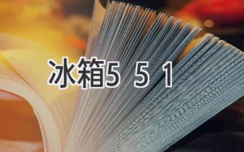 揭秘冷藏新标准：探寻“冰箱551”背后的科技奥秘