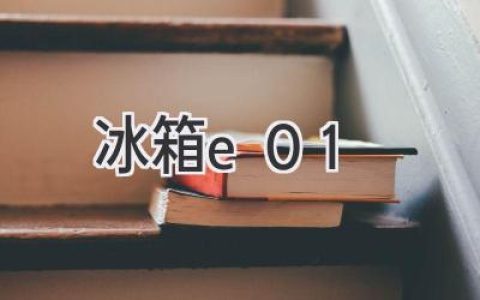 冰箱显示E01，别慌！快速排查解决方法