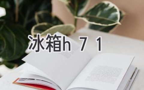 智能家居新选择：探索H71冰箱的独特魅力