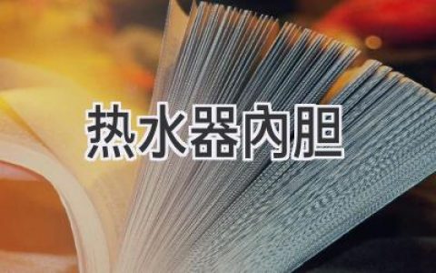 热水器“心脏”揭秘：如何保养才能延长使用寿命？