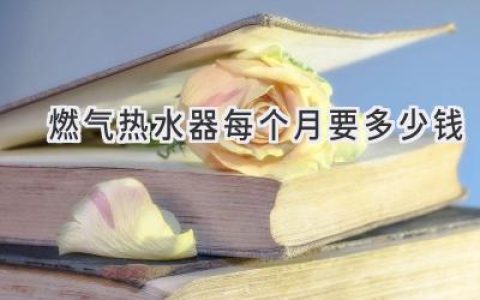 燃气热水器每月燃气费：影响因素与省钱妙招