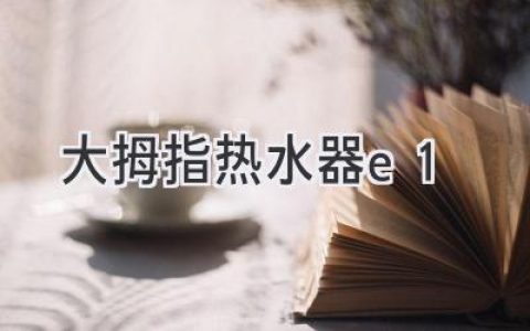 大拇指热水器故障代码E1：解析与解决方案