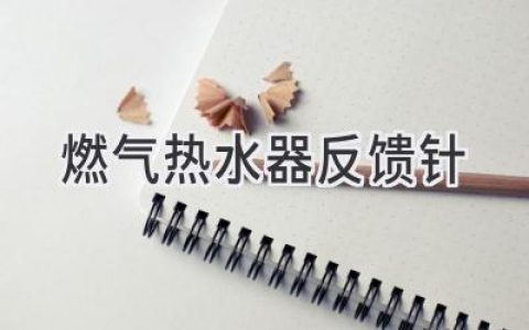 燃气热水器故障排查：神秘的反馈针在“说话”