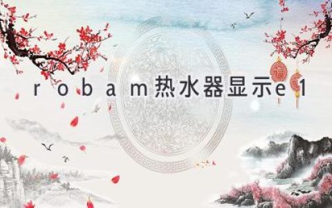 罗巴（Robam）热水器显示E1：故障原因及解决方法