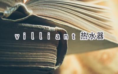 villiant热水器