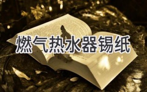 燃气热水器神秘的锡纸：揭秘它的真实用途